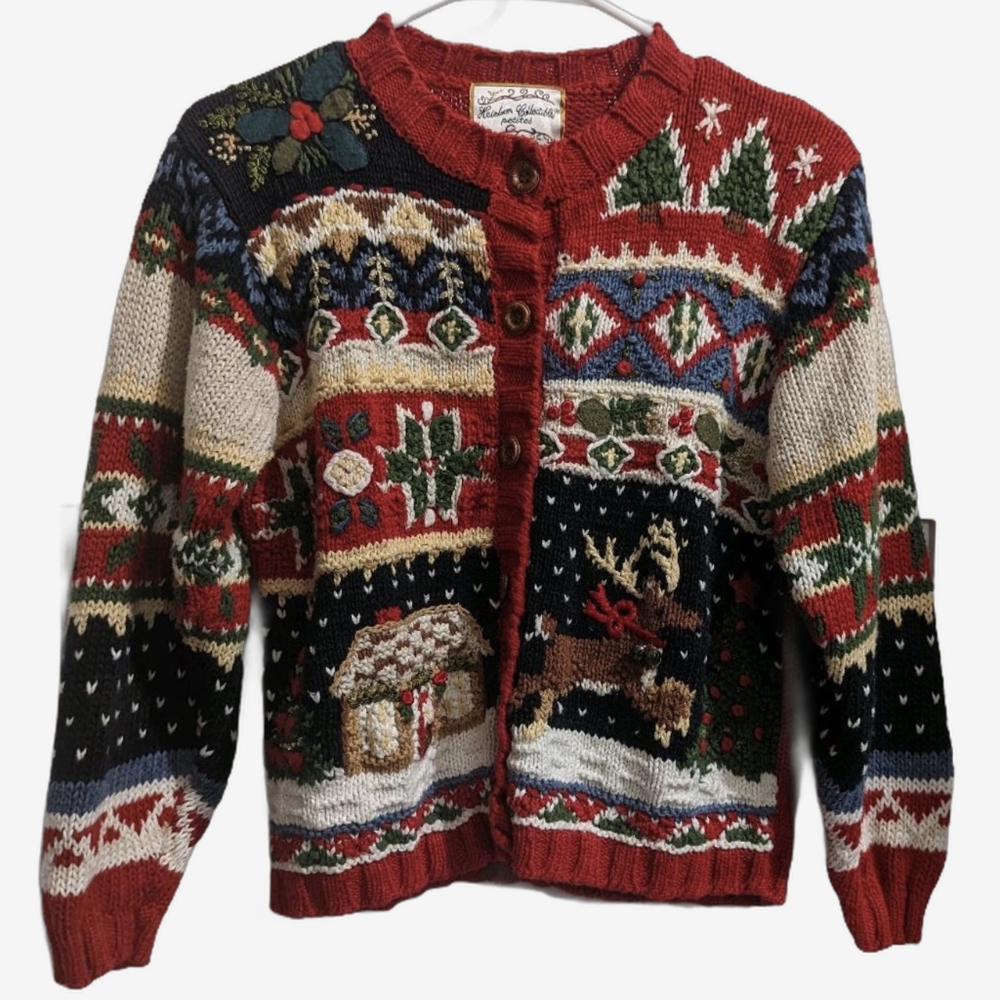 Vintage 90's Heirloom Collectibles petites Christmas sweater